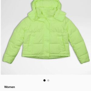 lululemon athletica Women's Neon Green Bomber Jacket